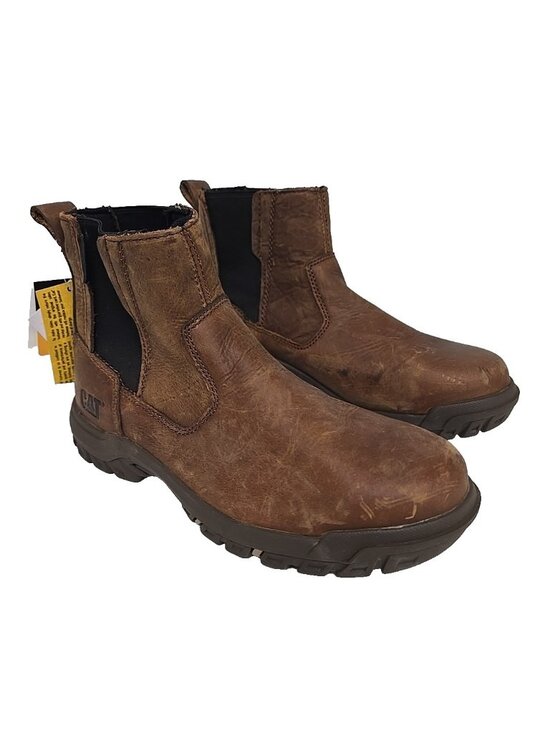 Caterpillar Shoes - Caterpillar Women's Abbey Steel Toe Slip-On Work Boots P310912 Butterscotch 6.5M